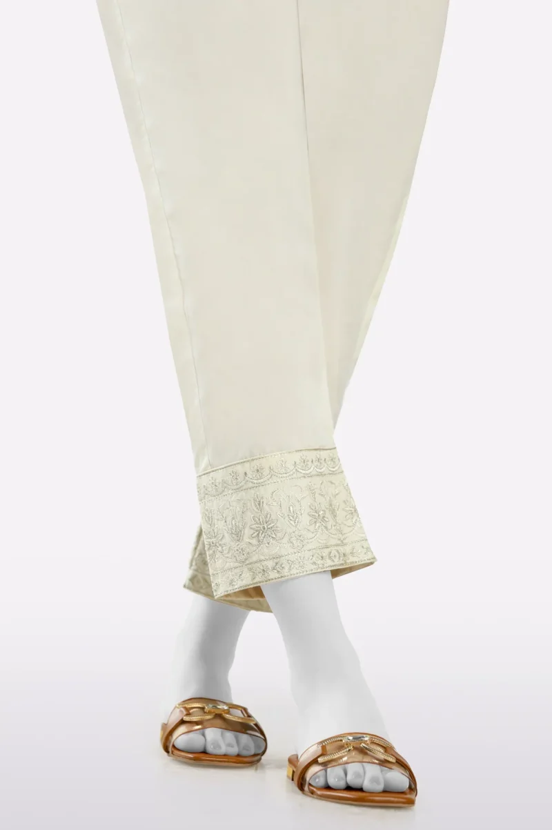 Black Embroidered Trouser